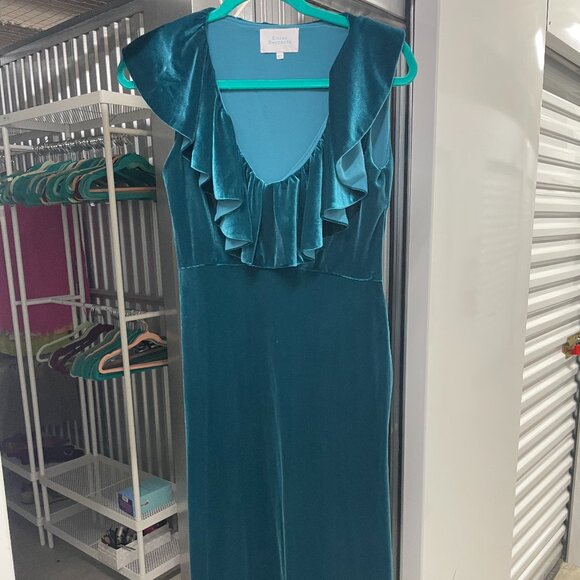 LUISA BECCARIA velvet dress - size IT 42 - Picture 3 of 6